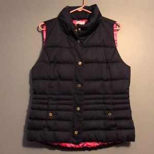 Lilly Pulitzer NWOT Navy Isabelle Puffer Vest
